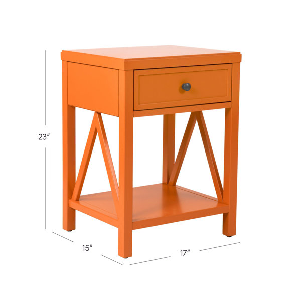 Andover Mills™ Nadeau Solid Wood End Table with Storage & Reviews Wayfair